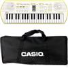 Casio SA-80 Mini Tastiera a 44 tasti, Bianco/Giallo Limone + Bag trasporto Nera