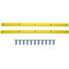 Niiyen Grind Rails per Skateboard Skateboard Deck Rails Rib Bones Rails Resistente all'Usura Durevole Stabile Flessibile Aspetto Lucido Long Board Rails Nervature B(Giallo)