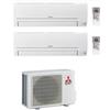 Mitsubishi Electric Climatizzatore Mitsubishi Electric Dual 9+18 SMART wifi 3HA50VF+HR25VFK+HR50VFK