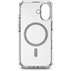 Hama Extreme Protect - Custodia per iPhone 16 e MagSafe (D3O Bumper, antiurto, a prova di caduta, infrangibile, trasparente, non ingiallisce, custodia magnetica per ricarica induttiva)