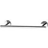 Kibath Barra Asciugamani di design Med 30 cm. Realizzato in acciaio inox e finitura cromata lucida. con due opzioni di posizionamento, adesivo o con viti, 478423