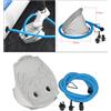 Pompa Ad Aria a Pedale con Tubo Flessibile, Gonfiatore per Gommone, Kayak,