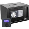 Genie Hand | Cassaforte Elettronica di Deposito a Tempo a Muro e da Armadio Cassetta di Sicurezza Media con Chiave a Combinazione Serratura B-Class e Sistema Anti Bounce Casseforti per Soldi