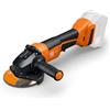 FEIN Smerigliatrice Angolare Batteria Ø115 mm, CCG18-115-12 PD AS, 18V, Ottima Potenza e Durata, Applicazione Universale, Motore Brushless FEIN, senza batterie e caricabatterie. interr. Uomo presente