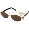 Marc Jacobs Marc 496/S RHL/VP | Occhiali da Sole Graduati o Non Graduati | Prova Online | Metallo | Esagonale | Oro | Adrialenti