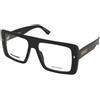 Dsquared2 D2 0166 807 | Occhiali da Vista Graduati | Plastica | Quadrati | Nero | Adrialenti