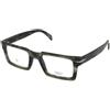 David Beckham DB 7126 6AK | Occhiali da Vista Graduati | Plastica | Rettangolari | Verde, Havana | Adrialenti