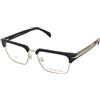 David Beckham DB 7112 2M2 | Occhiali da Vista Graduati | Prova Online | Metallo | Rettangolari | Nero, Oro | Adrialenti