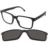 Carrera CA 8069/CS 08A/M9 | Occhiali da Vista con Clip da Sole | Prova Online | Plastica | Quadrati | Nero | Adrialenti