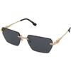 Dsquared2 D2 0102/S 807/2K | Occhiali da Sole Graduati o Non Graduati | Prova Online | Metallo | Rettangolari | Oro | Adrialenti