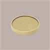 LUCGEL SRL Coperchio Coppa Soup Bucket Colore Avana Neutro per Alimenti Caldi e Freddi 750 cc 50 Pezzi
