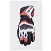 Five GUANTI FIVE RFX4 EVO AIRFLOW WHITE FLUO RED FIVE GLOVES : Taglia Int - M