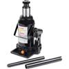 Wiltec Martinetto idraulico a bottiglia Wiltec da 12 t, martinetto a pompa con funzione di rallentamento, martinetto per auto 215-400 mm
