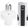 TOPINCN Portalampada per Telecomando, Adattatore Base Lampadina E27 Supporto Base Lampadina Controllo Portalampada Wireless Interruttore Luce Remota Interruttore Controller Montato a