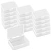 XINGSUI 16 Pezzi Contenitori in Plastica Trasparente, per la casa, ufficio | PP, 9,2 x 6,2 x 2,5cm, trasparente, compatto e portatile, impermeabile, robusto e resistente, versatile, per riporre oggetti