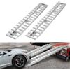 VEVOR Rampe di Caricamento per Veicoli 2 Pezzi da 2745 x 380 mm, in Alluminio Resistente con Piastre Antiscivolo, Capacità Combinata di 4535,9 kg, per Carrelli, Trattori Agricoli, ATV, Tosaerba
