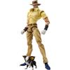 Medicos Entertainment JoJo's Bizarre Adventure Joseph Joestar Iggy Super Action Statue Figure