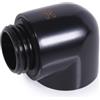 ALPHACOOL Connettore Alphacool da 90 gradi G1/4" maschio a G1/4" femmina nero [17594]
