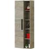 Fores Colonna Da Bagno Sospesa 1 Anta + Ripiani A Vista Athena Rovere Alaska 135x51x25