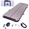 EVOLAND Tumbling Mat Spessore 10 cm, Tappetino per Esercizi, 3 m, Materassino Gonfiabile con Pompa elettrica per Ginnastica, Yoga, Taekwondo Tumbling