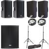 FBT X LITE115A 2 Diffusori 1500w+X SUB 118SA+2Cover XL-C15+2 M222 Cavi+DHSS50KIT