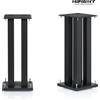 NORSTONE STYLUM SQUARE STAND BLACK SATIN COPPIA STAND ALTEZZA 60CM NUOVI