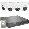 GURDFRAN GF09CH8MP04D Kit Videocamera Sorveglianza di Sicurezza Esterno
