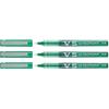 PILOT Hi-Tecpoint V5 - Set di 3 penne roller a punta fine, colore: verde