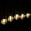 Aigostar Catena luminosa a Led decorativa a energia solare 10 metri 20 lampadine a sfera trasparenti Bianco caldo Aigostar