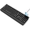 Atlantis Tastiera con Lettore SmartCard integrato, Italiana QWERTY, Lettura CNS, CRS, Tessera Sanitaria, Firma Digitale, Connettore USB, Cavo 1.5mt - Nero