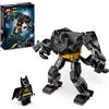 LEGO DC Armatura Mech di Batman, Action Figure Giocattolo da Costruire, Robot Snodabile da Collezione con Minifigure e Batarang, Giochi Creativi per Bambini e Bambine da 6 Anni, Piccolo Regalo 76270