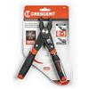 Crescent CCP8V 2 in 1 Pinza Combinata Doppio Materiale per Guardafili/Combinata e Spelafili, Rosso/Nero