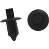 A ABSOPRO Rivetti in plastica nera, diametro foro 8 mm, testa 17 mm (set da 20)