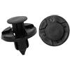 A ABSOPRO Rivetti in plastica per Fori, Clip di Fissaggio da 8 mm per paraurti Auto in plastica Nera (Set di 50)