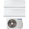 Samsung Condizionatore Climatizzatore Samsung Dual Split inverter Cebu S2 Wi-Fi R-32 7000+12000 BTU Con AJ052TXJ3KG/EU