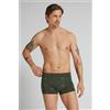 Intimissimi Boxer Cotone Superior Stampa Fenicotteri Verde