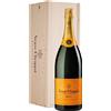 Veuve Clicquot Yellow Label Champagne Brut AOC Jeroboam 3 L, Cassetta di legno