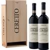 Ceretto Cassetta Ceretto con Barolo e Barbaresco