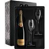 Ferrari Perlé Trento DOC Brut 2019 0,75 L, Confezione con flûtes
