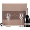 Montina Franciacorta DOCG Demi-Sec Rosé 0,75 L, Confezione con bicchieri