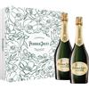 Perrier Jouët Grand Brut Champagne AOC 2 bottiglie da 0,75 L, Cofanetto