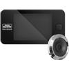 BURG-WÄCHTER Spioncino elettronico Door eGuard, Video sorveglianza esterno, Senza visione notturna, Spessore porte 38-110 mm, Display 3,2, DG 8100, Nero/bianco