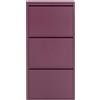 Kare Design scarpiera Caruso, mora, 3 ante per max. 6 paia, salvaspazio, 103x50x15cm, corridoio, ingresso, stile minimalista, design e praticità