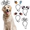 Geluode Cerchietti per capelli per cani di Halloween, 4 pezzi, fantasma, ragno, strega, gatto, tridente, zucca, accessori per animali domestici, per feste di Halloween, travestimenti, cosplay