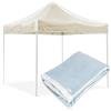 OKYUK Copertura di ricambio per gazebo trasparente (PVC trasparente, 2,5 x 2,5 m)