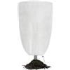 Velway Cappuccio Protezione Piante 120×180 cm 80 g/m² Copertura Antigelo in Tessuto Non Tessuto con Cerniera e Coulisse, Protezione Invernale Riutilizzabile Contro Freddo, Vento e Neve
