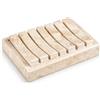Creative Home 2 Piattini da Bar, portasapone, Pietra, Beige, 10,2 x 13,2 x 3,2 cm