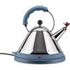 Alessi MG32 AZ - Bollitore Elettrico Cordlless, Acciaio Inox e Resina Termoplastica, Azzurro