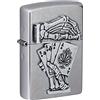 Zippo Accendino antivento - Dead Mans Hand - Street Chrome - Ricaricabile per tutta la vita - Fiamma regolabile - Confezione regalo - Costruzione in metallo - Made in USA