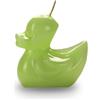 Cereria Di Giorgio - Candela a forma di Paperella - Colore Verde pop - Lunghezza 10 cm Altezza 7.5 cm - Con sacchetto - Spring Collection - Artigianale